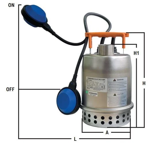 CK Pump dimensions