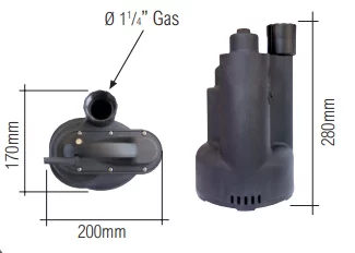 Dimensions of Flotec Compac