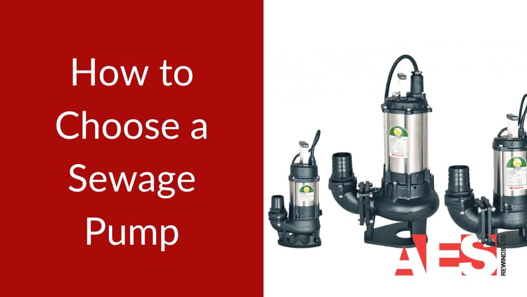 how to choose a sewage pump